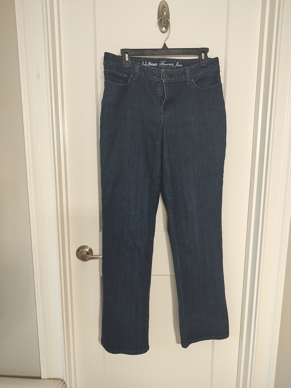 L.L. Bean Straight Leg Dark Blue Women's Jeans